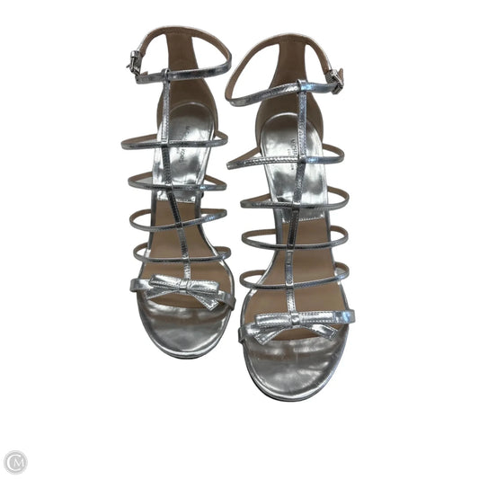 Shoes Heels Stiletto By Michael By Michael Kors In Silver, Size: 9