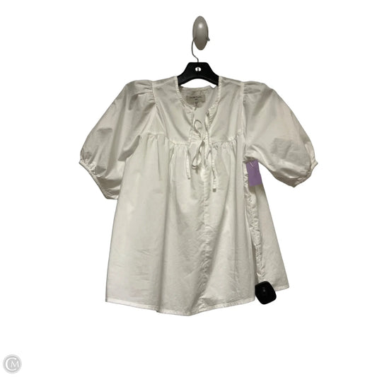 Top Short Sleeve By Habitual In White, Size: Xs