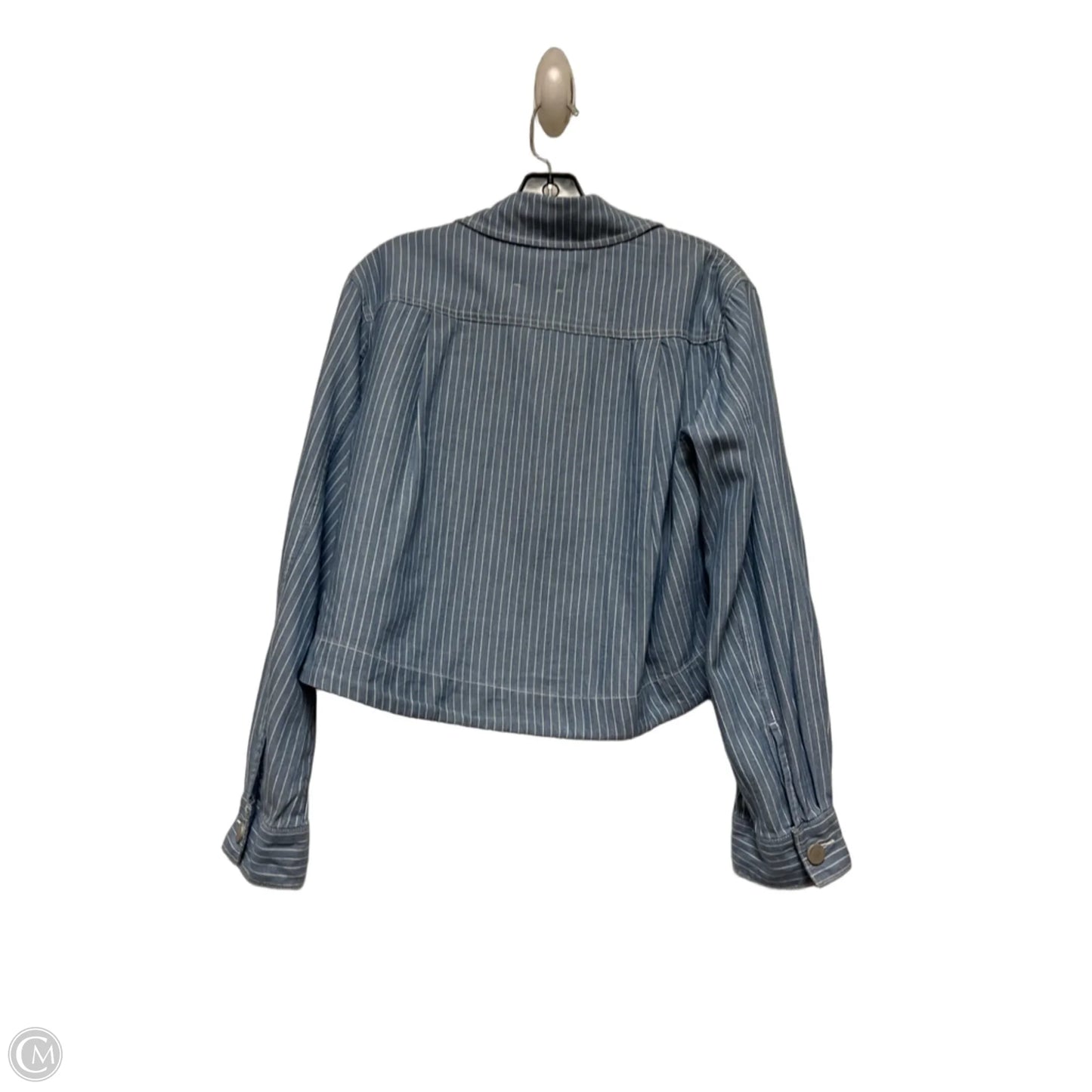 Jacket Denim By Habitat In Striped Pattern, Size: Xs