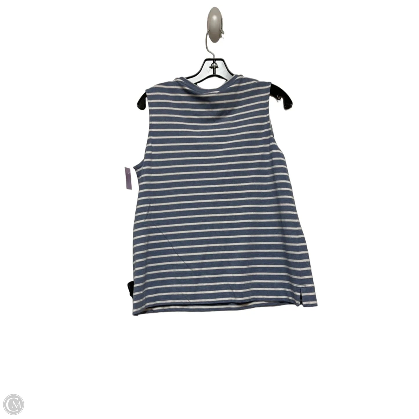 Top Sleeveless By Chicos In Striped Pattern, Size: M
