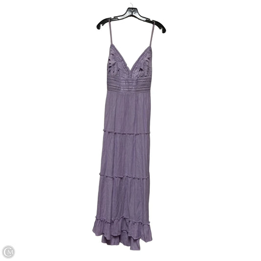 Dress Casual Midi By Love Tree In Purple, Size: L