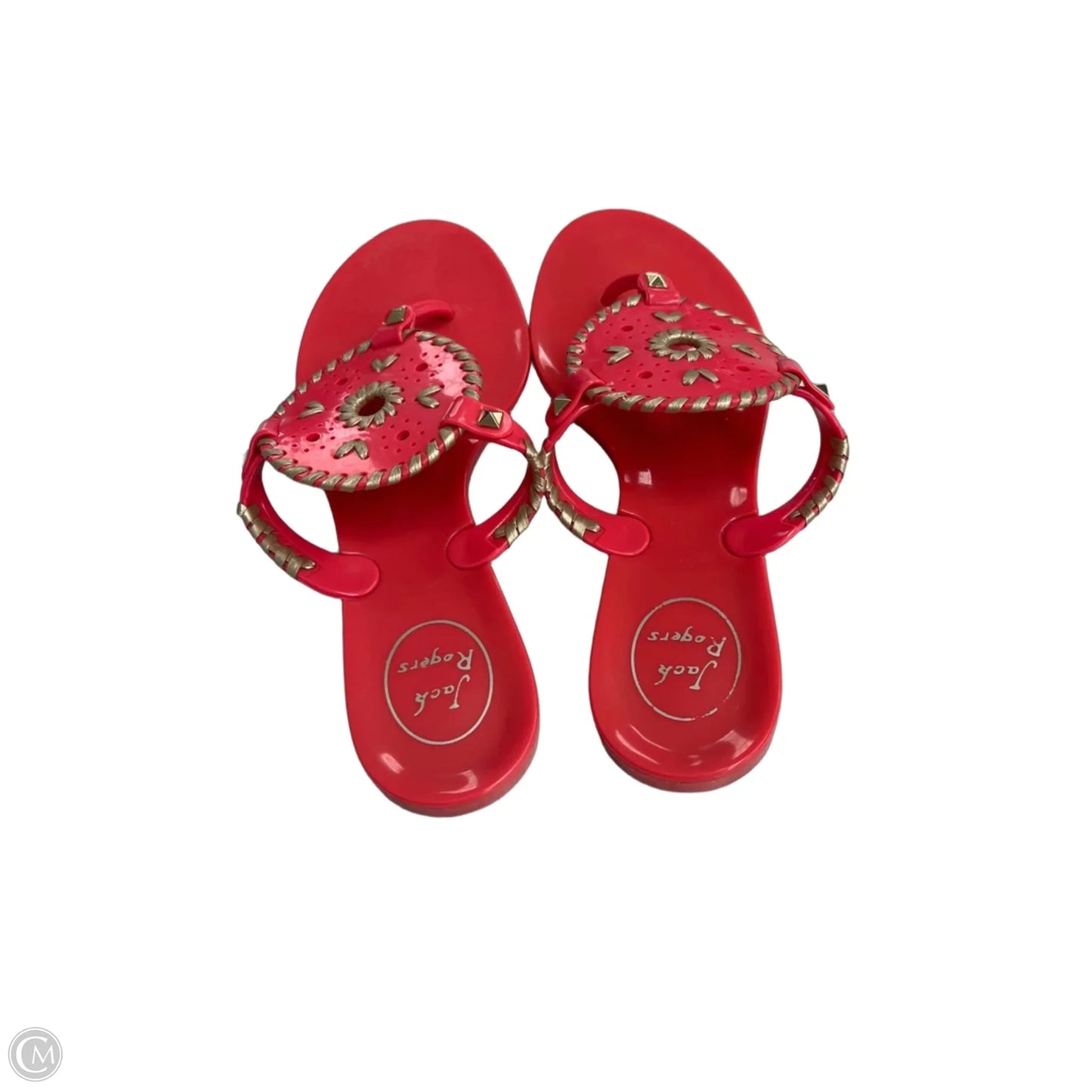 Sandals Flats By Jack Rogers In Coral, Size: 8