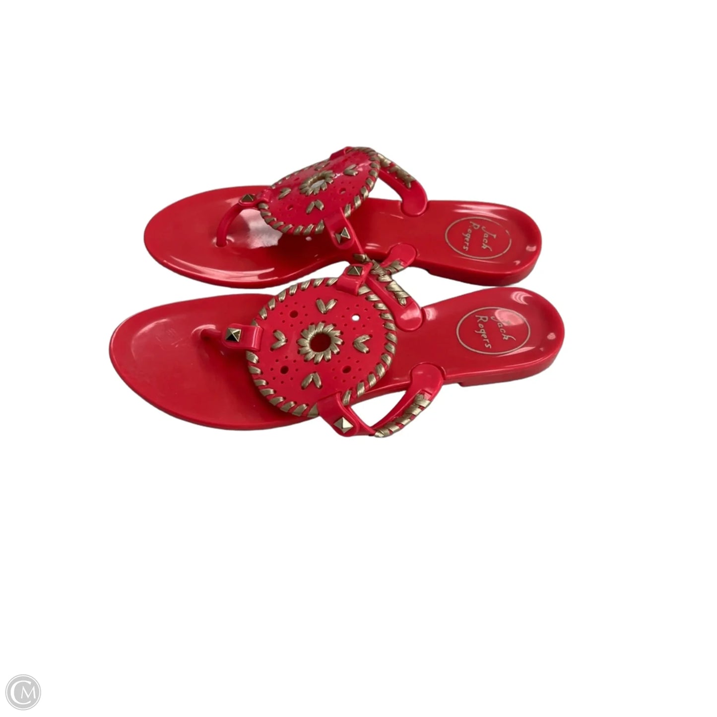 Sandals Flats By Jack Rogers In Coral, Size: 8