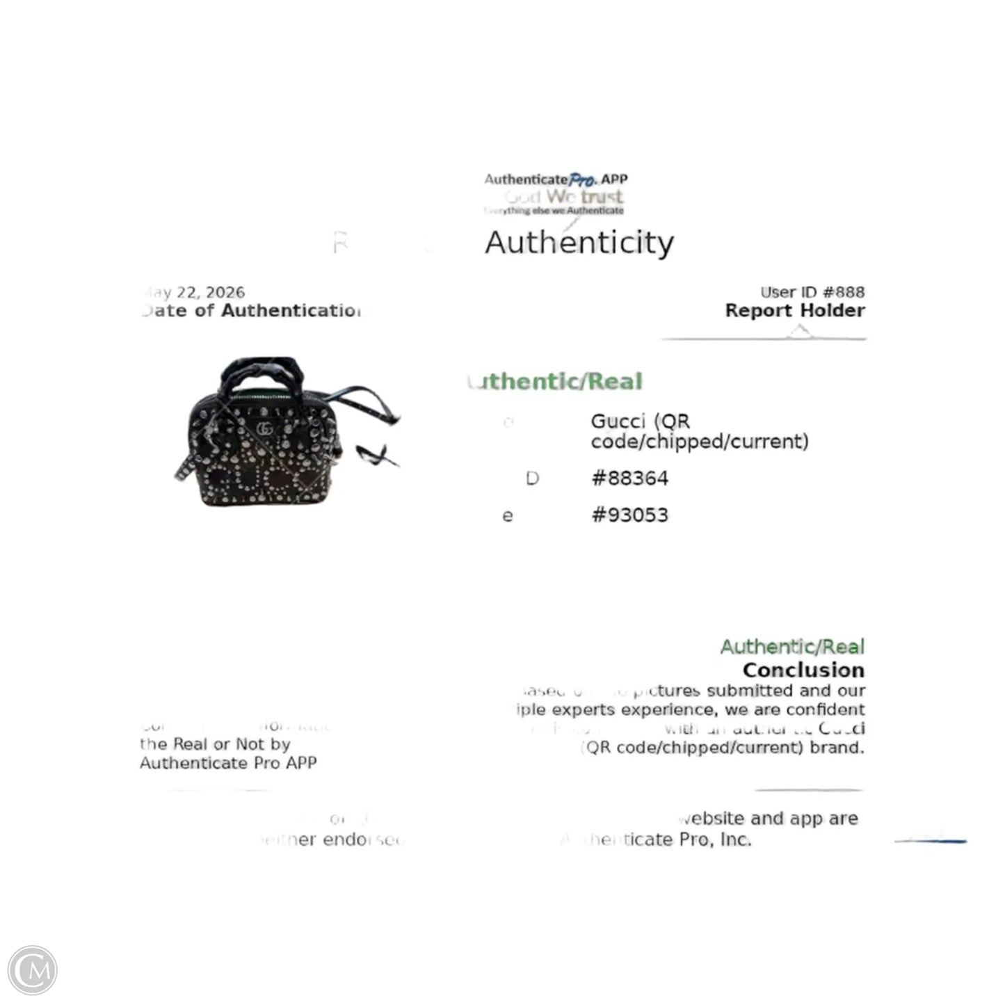 Handbag Luxury Designer By Gucci, Size: Small