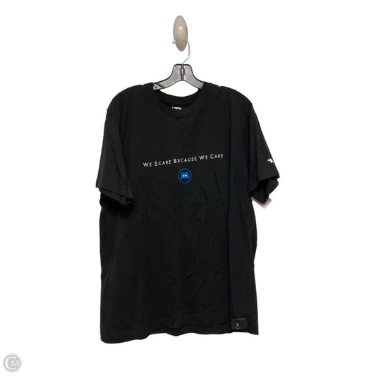 Top Short Sleeve By Uniqlo In Black, Size: Xl