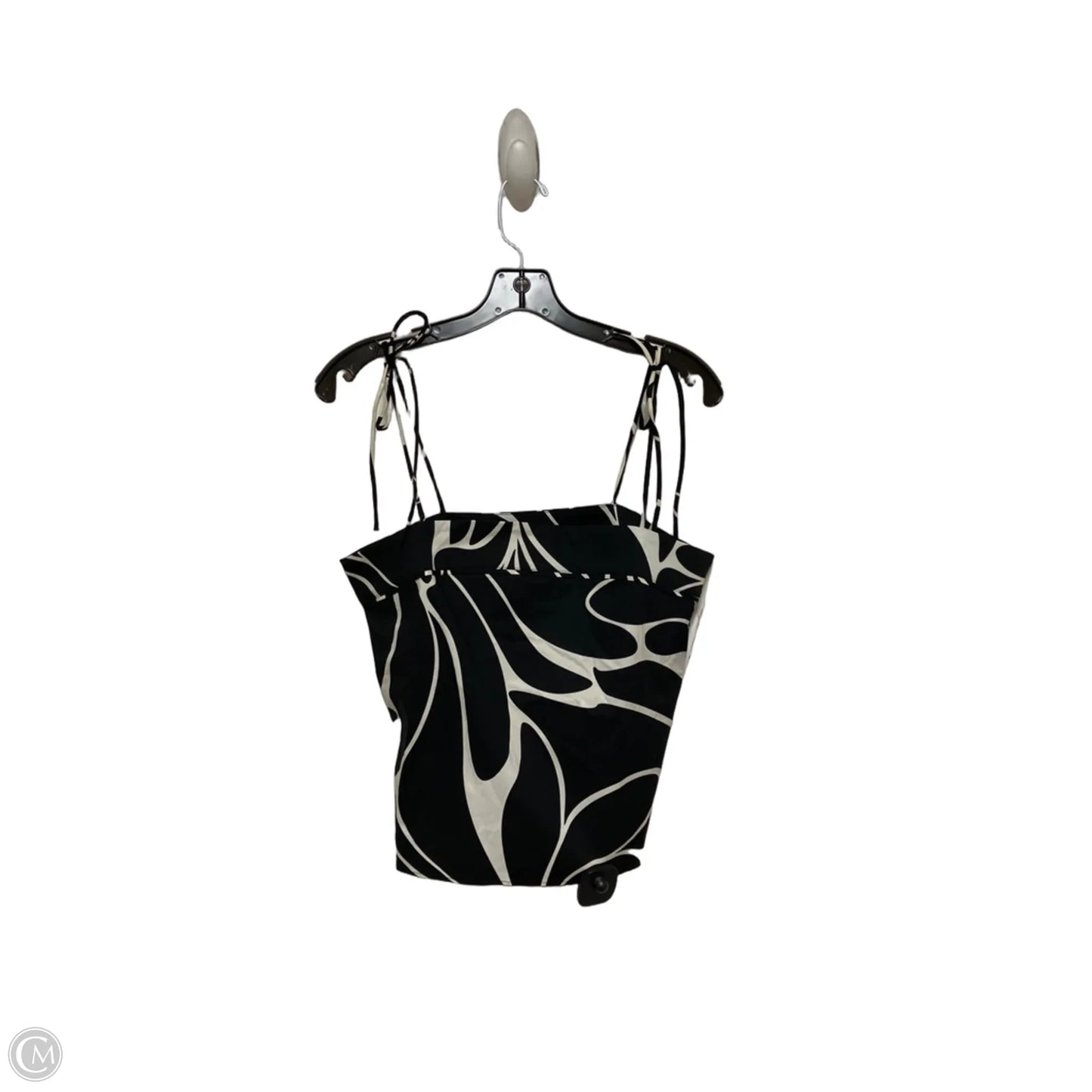 Top Sleeveless By Express In Black & White, Size: S