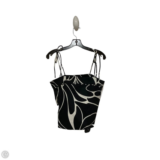 Top Sleeveless By Express In Black & White, Size: S