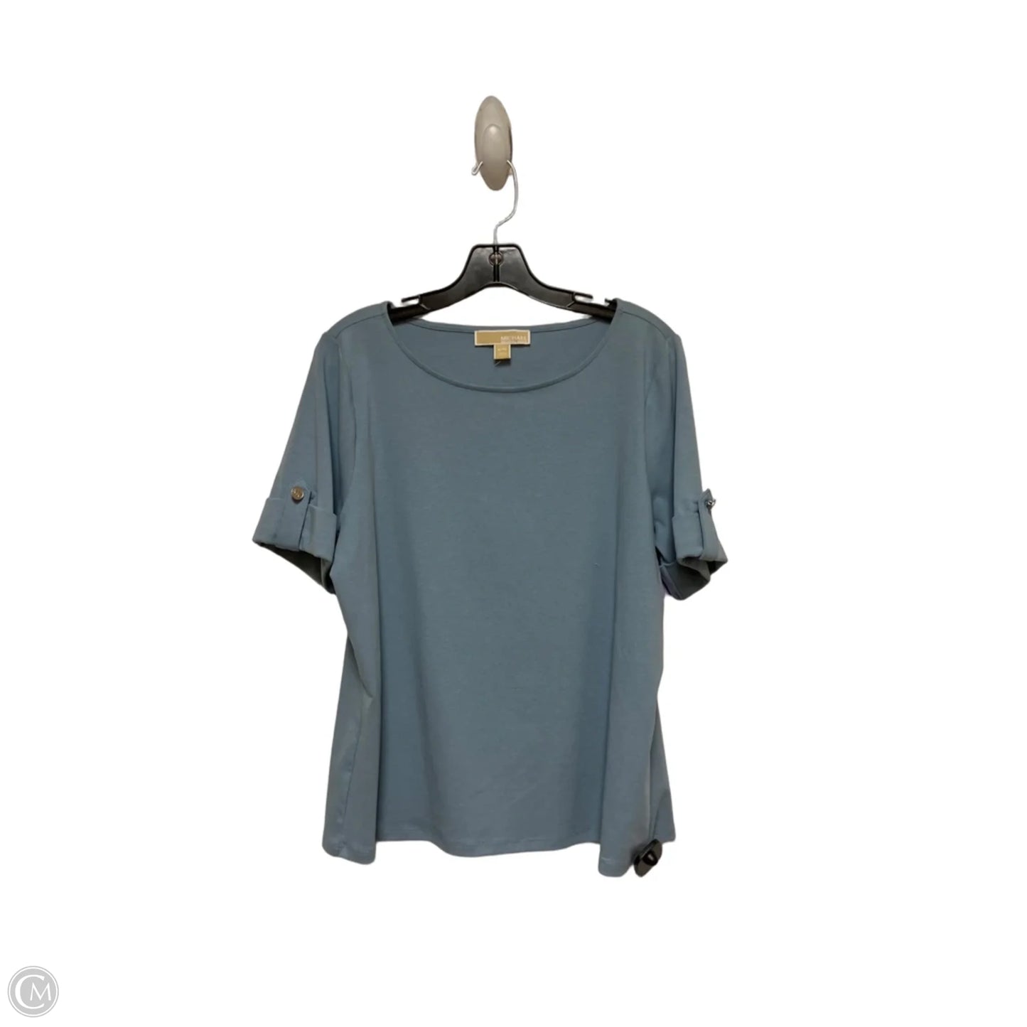 Top Short Sleeve By Michael By Michael Kors In Blue, Size: Xl