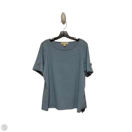 Top Short Sleeve By Michael By Michael Kors In Blue, Size: Xl