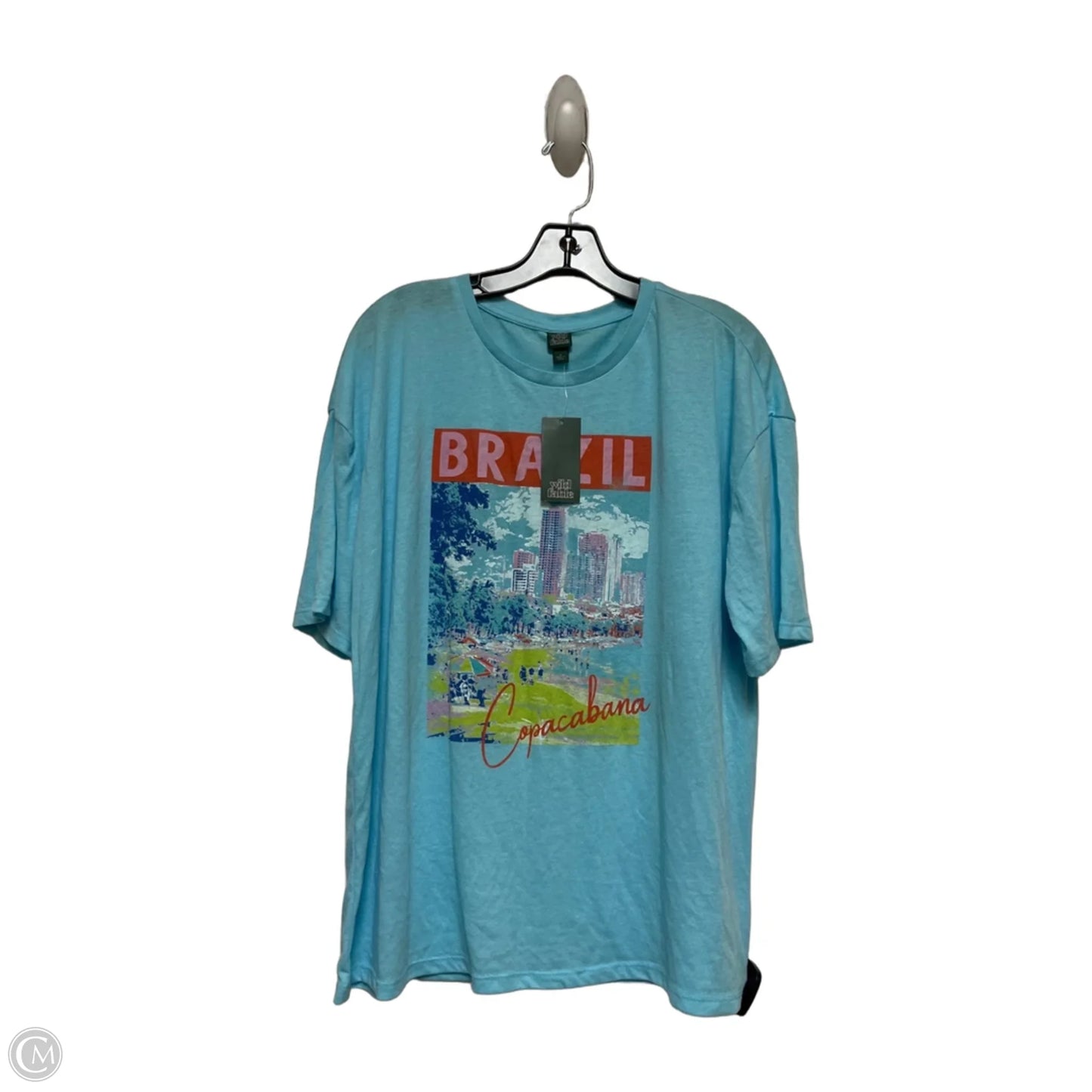 Top Short Sleeve Basic By Wild Fable In Blue, Size: S