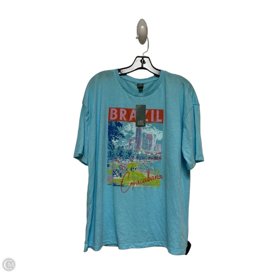Top Short Sleeve Basic By Wild Fable In Blue, Size: S