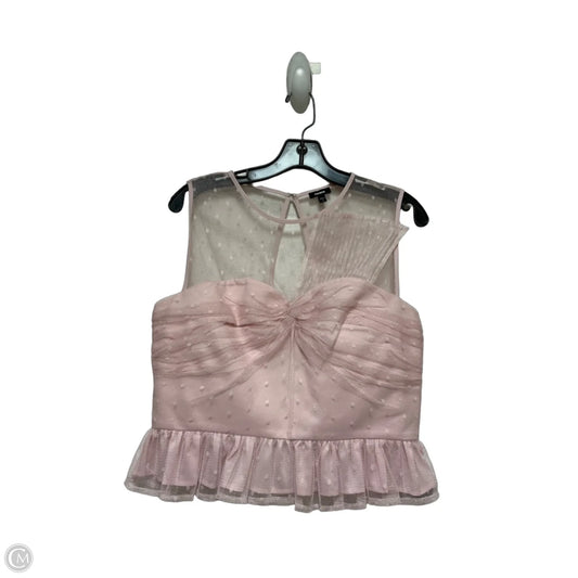 Top Sleeveless By Express In Pink, Size: M