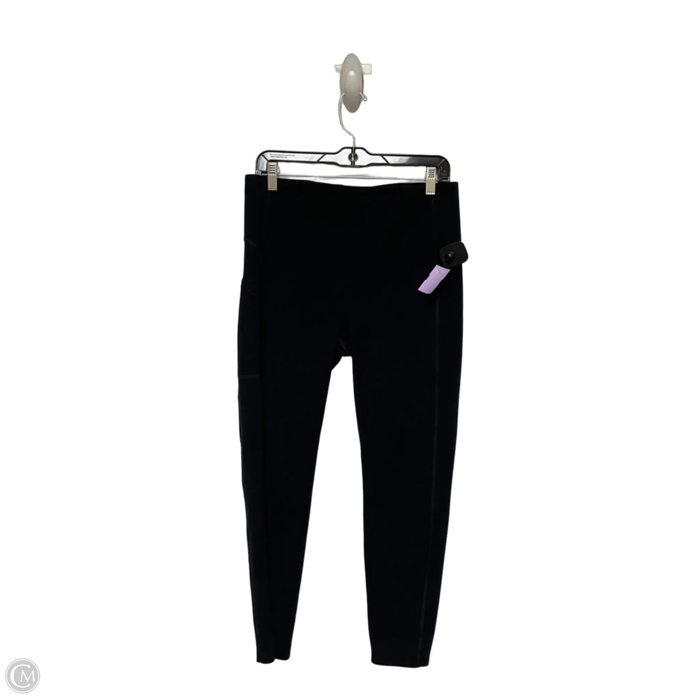 Athletic Leggings By Spanx In Black, Size: L
