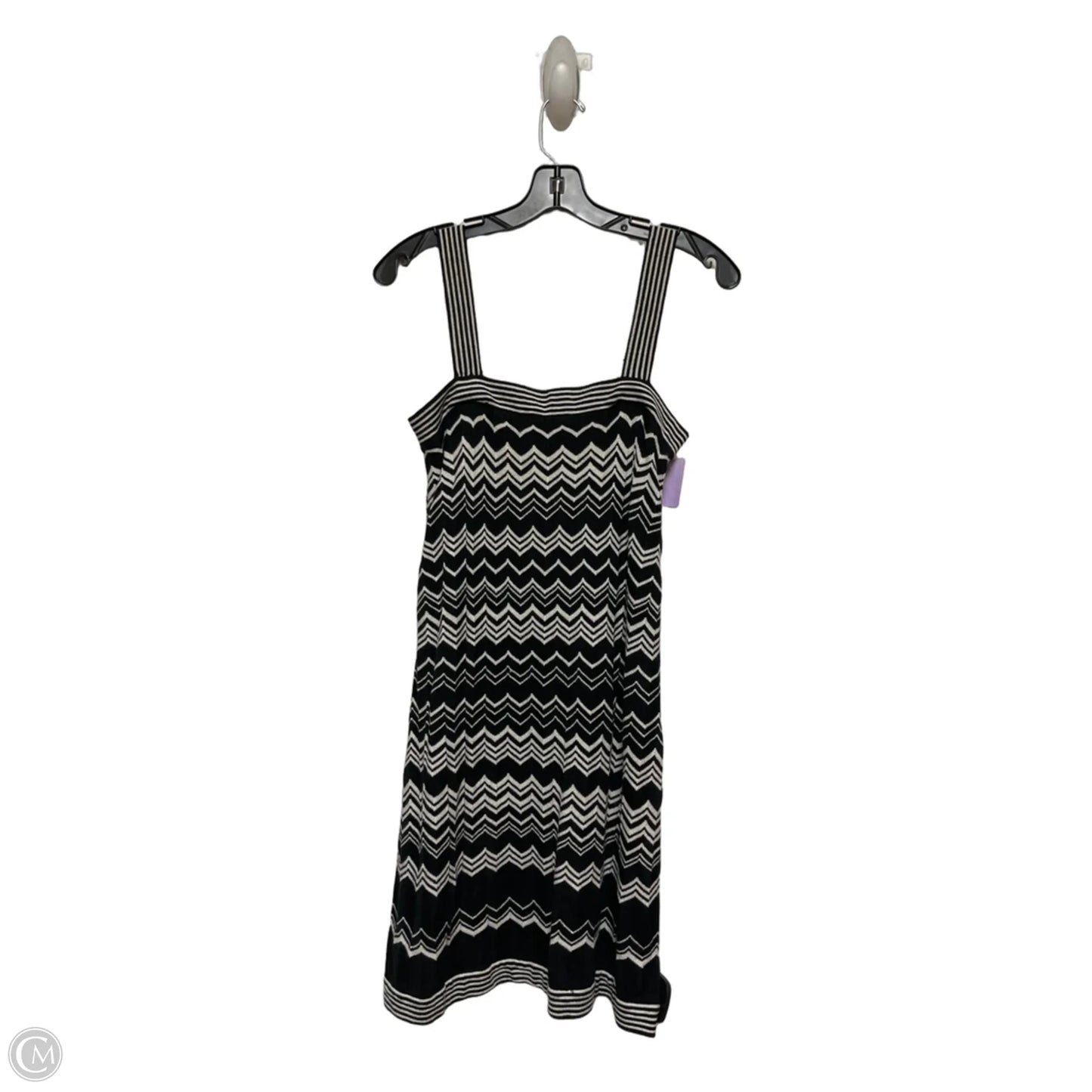 Dress Luxury Designer By Missoni In Black & White, Size: M