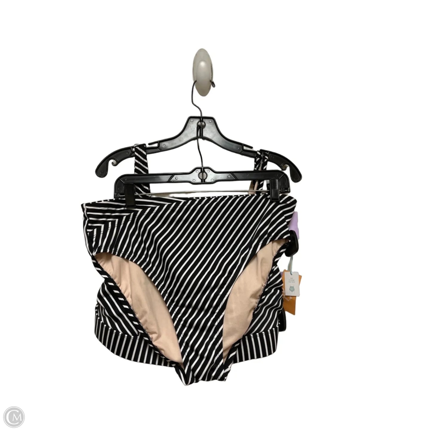 Swimsuit 2pc By Kona Sol In Striped Pattern, Size: 2x