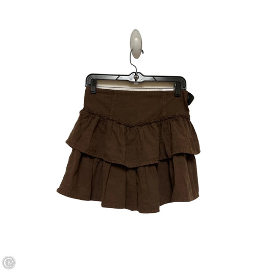 Skirt Mini & Short By Japna In Brown, Size: 8