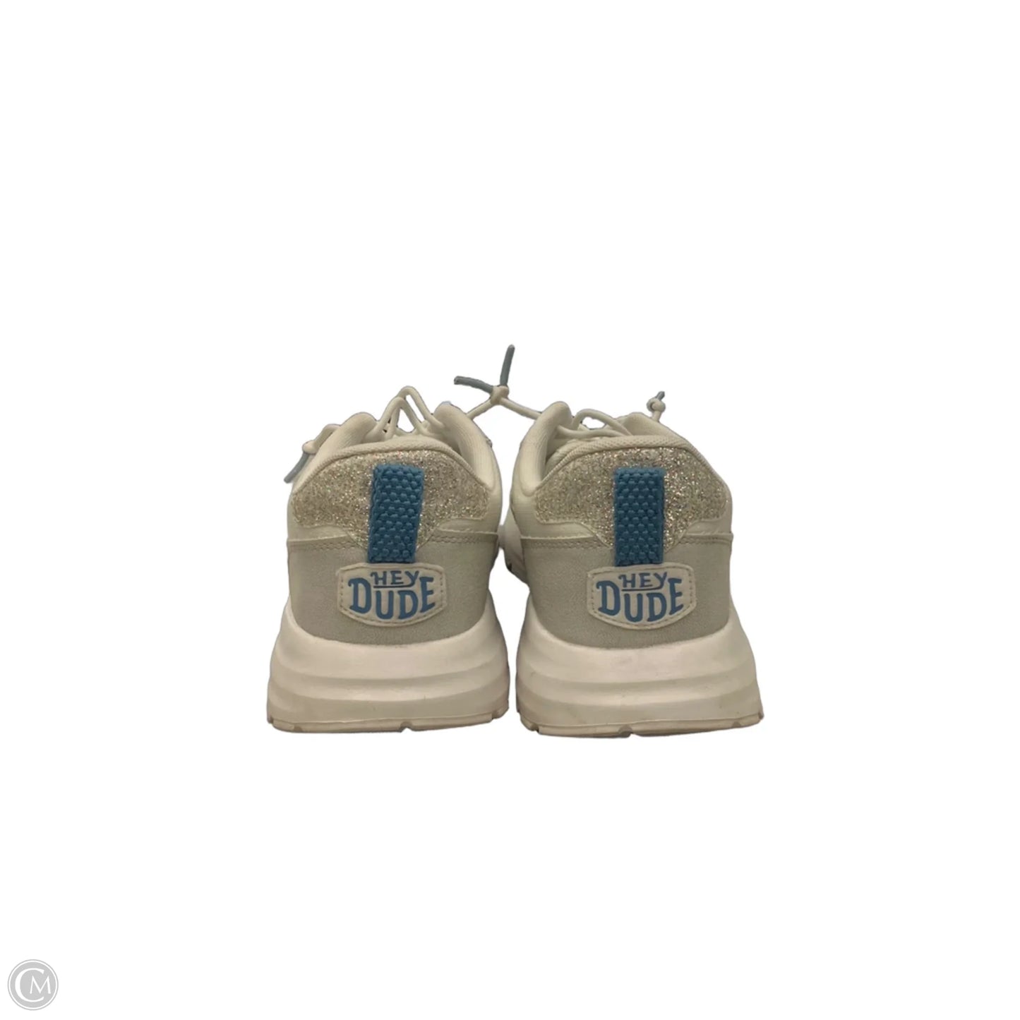 Shoes Athletic By Hey Dude In Grey & White, Size: 10