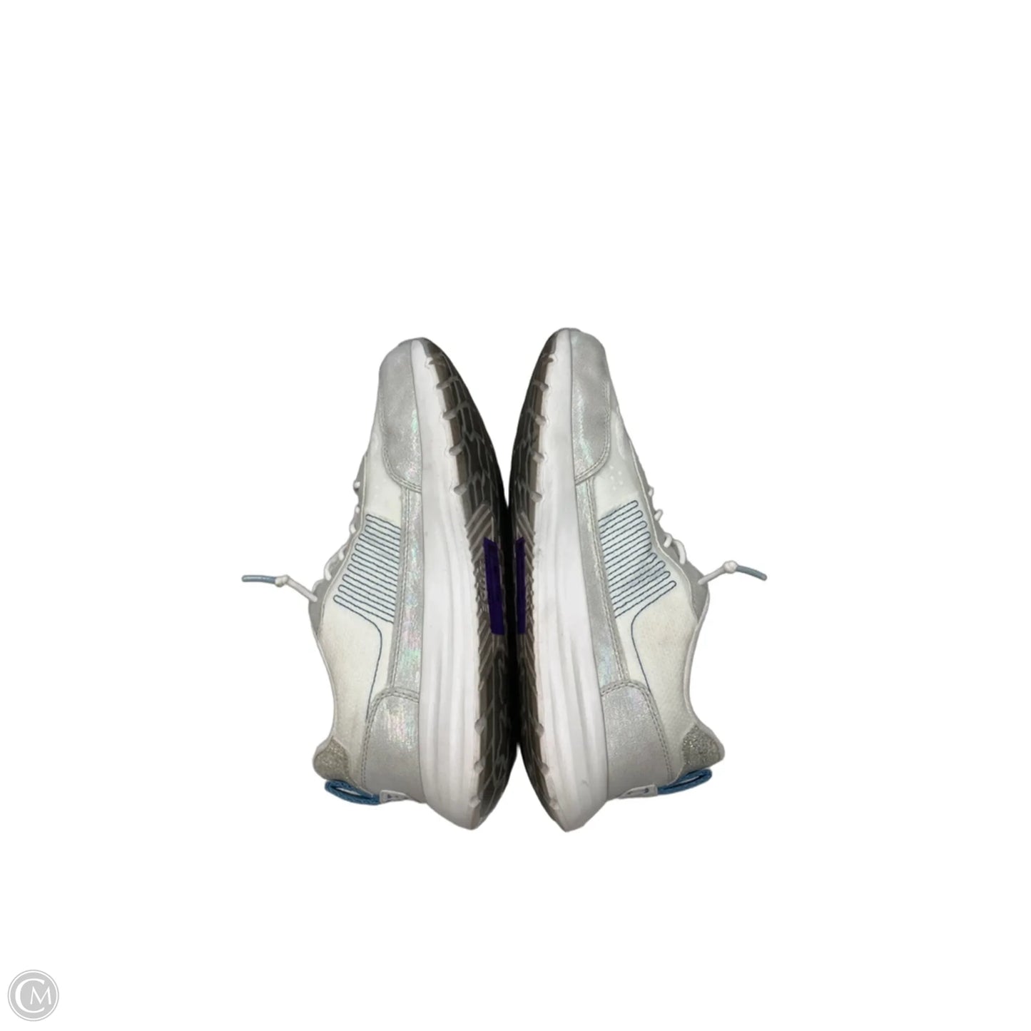 Shoes Athletic By Hey Dude In Grey & White, Size: 10