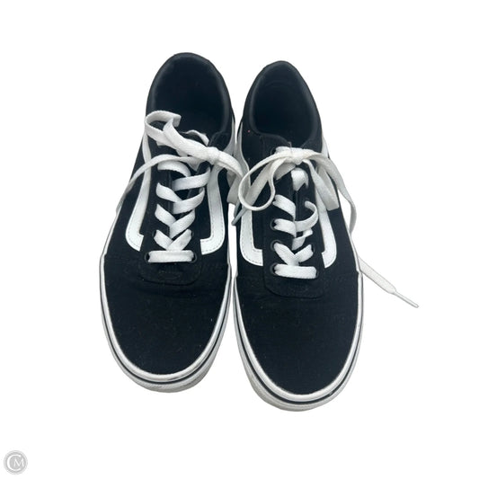 Shoes Sneakers By Vans In Black & White, Size: 8