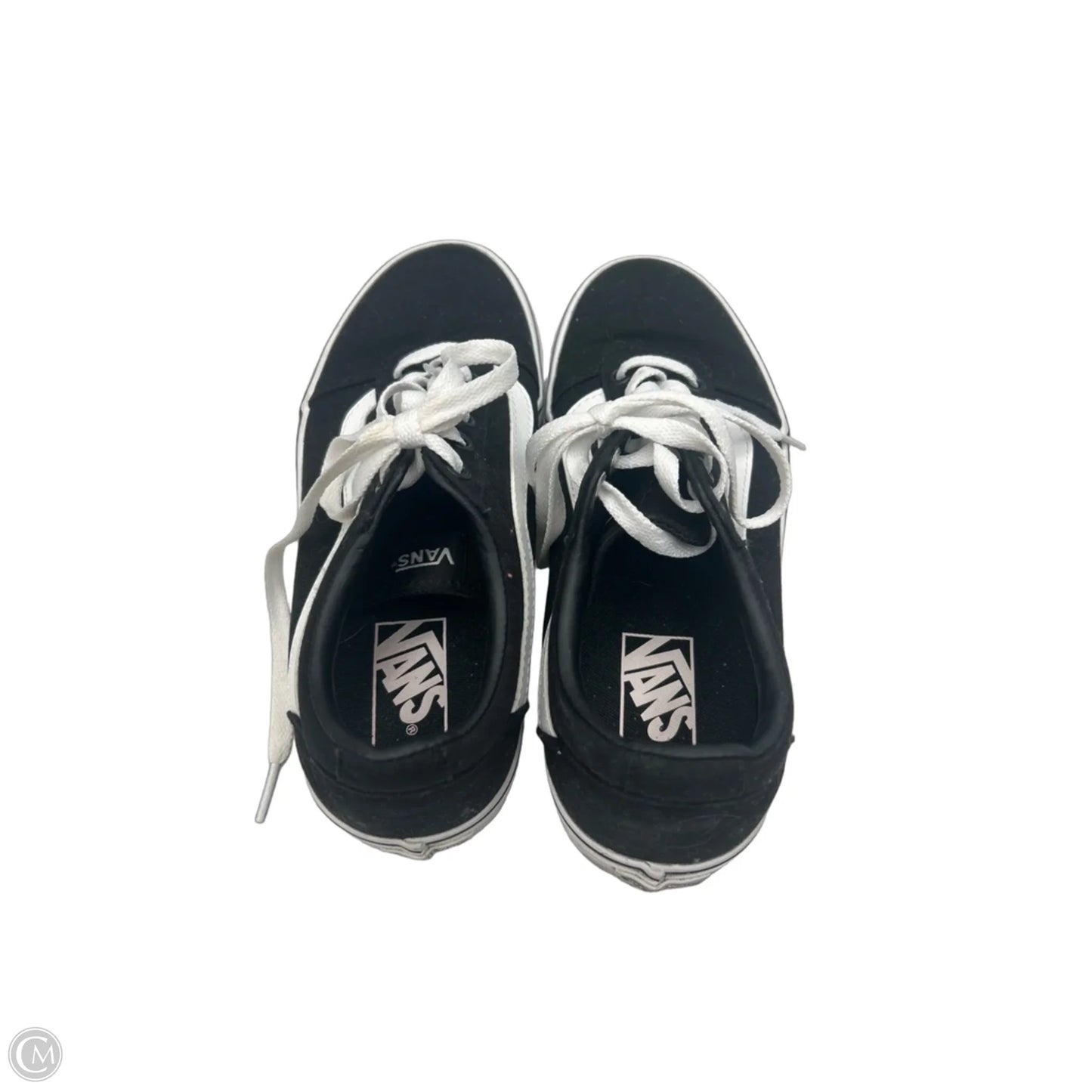 Shoes Sneakers By Vans In Black & White, Size: 8