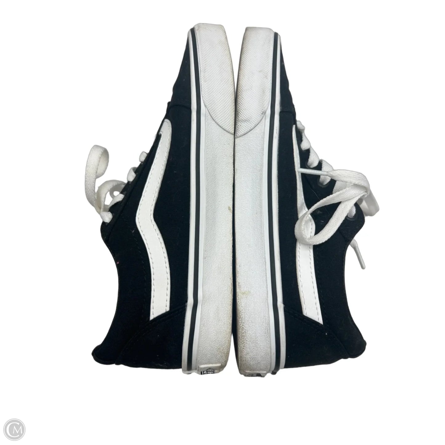 Shoes Sneakers By Vans In Black & White, Size: 8