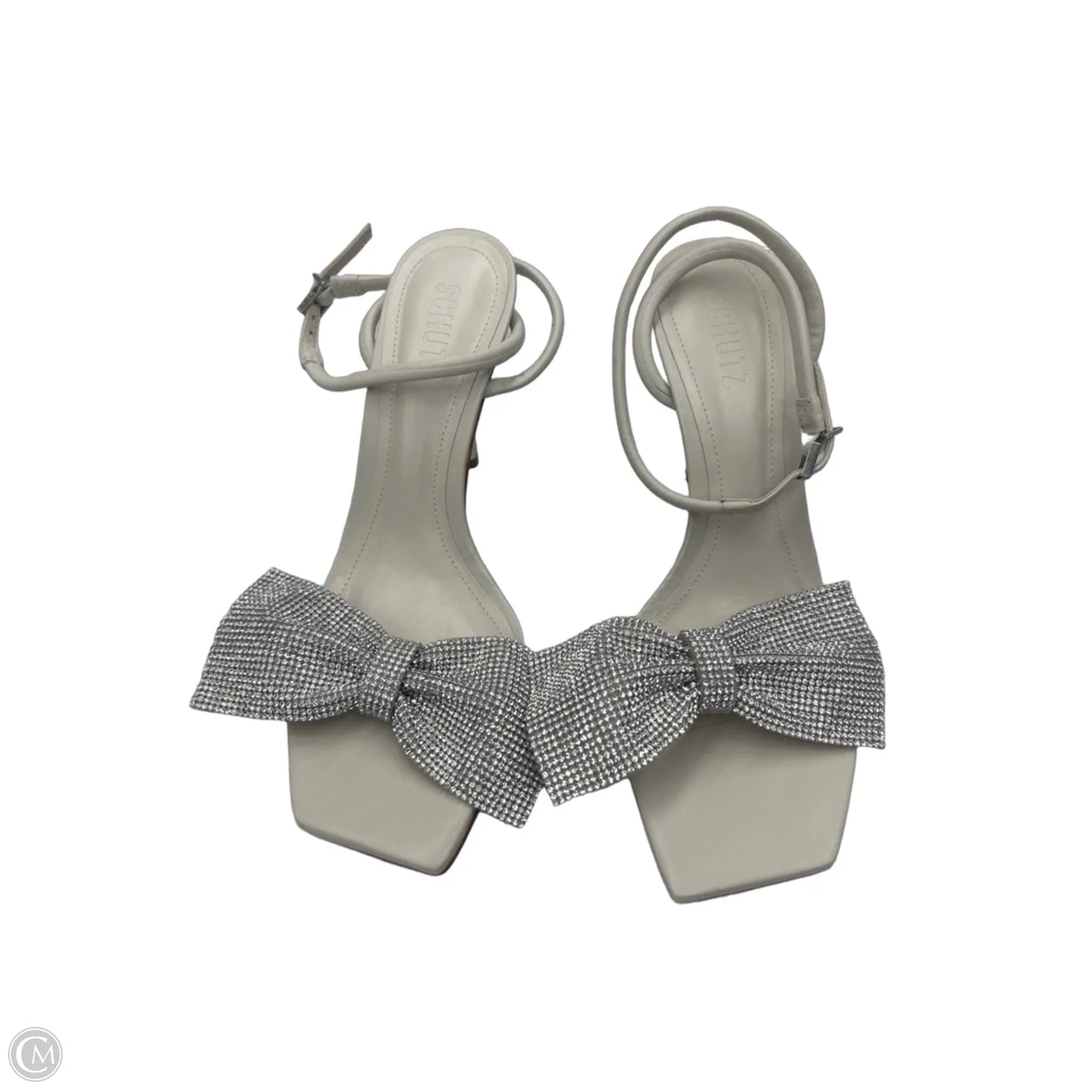 Shoes Heels Stiletto By Schutz In Silver, Size: 9