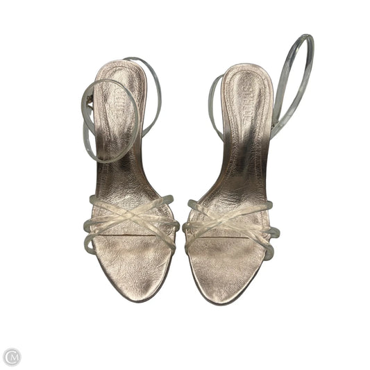 Shoes Heels Stiletto By Schutz In Gold, Size: 9