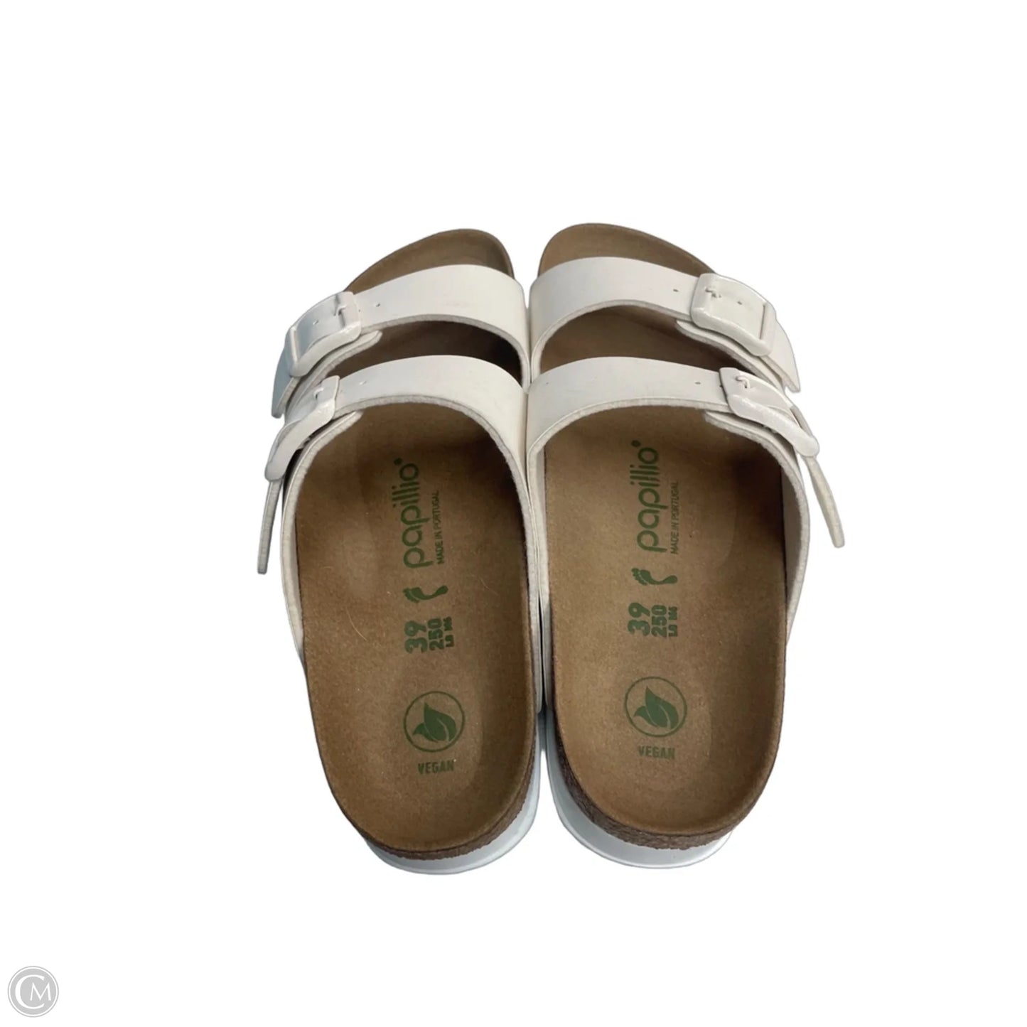 Sandals Heels Platform By Papillion In Cream, Size: 8