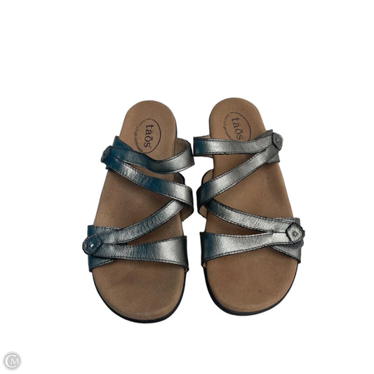 Sandals Flats By Taos In Silver, Size: 8