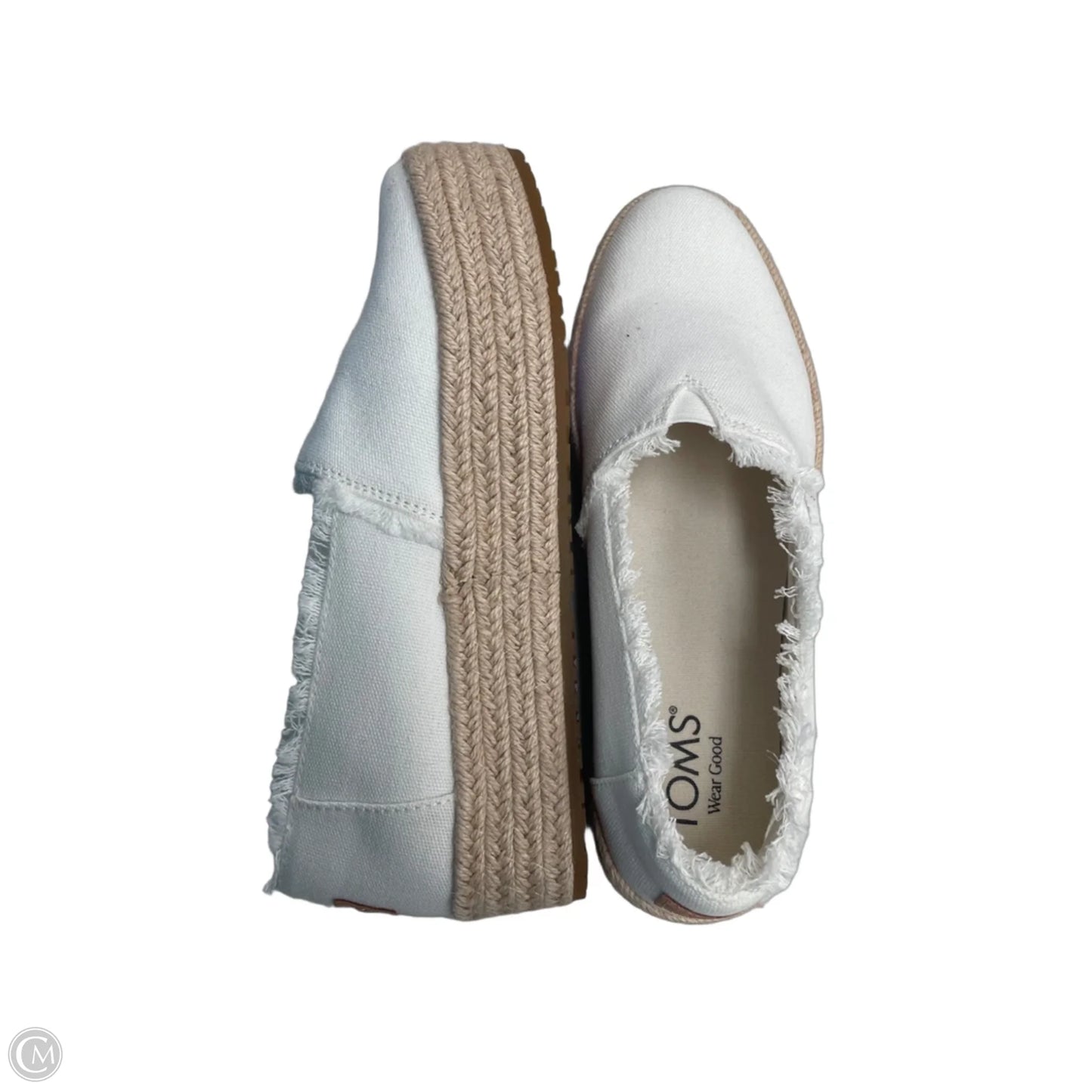 Shoes Flats By Toms In White, Size: 8