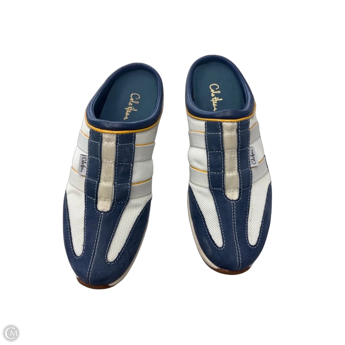Shoes Flats By Cole-haan In Blue & Cream, Size: 8