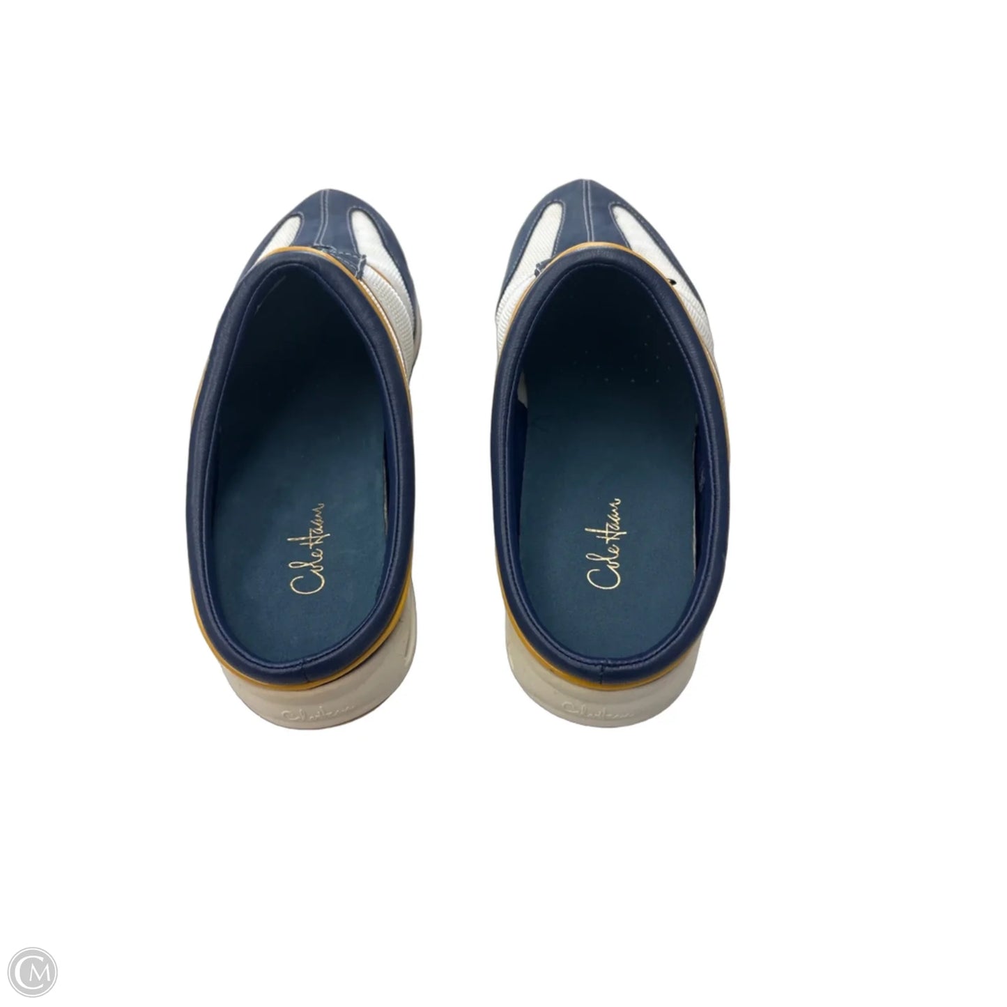 Shoes Flats By Cole-haan In Blue & Cream, Size: 8