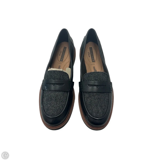 Shoes Flats By Clarks In Black, Size: 7.5