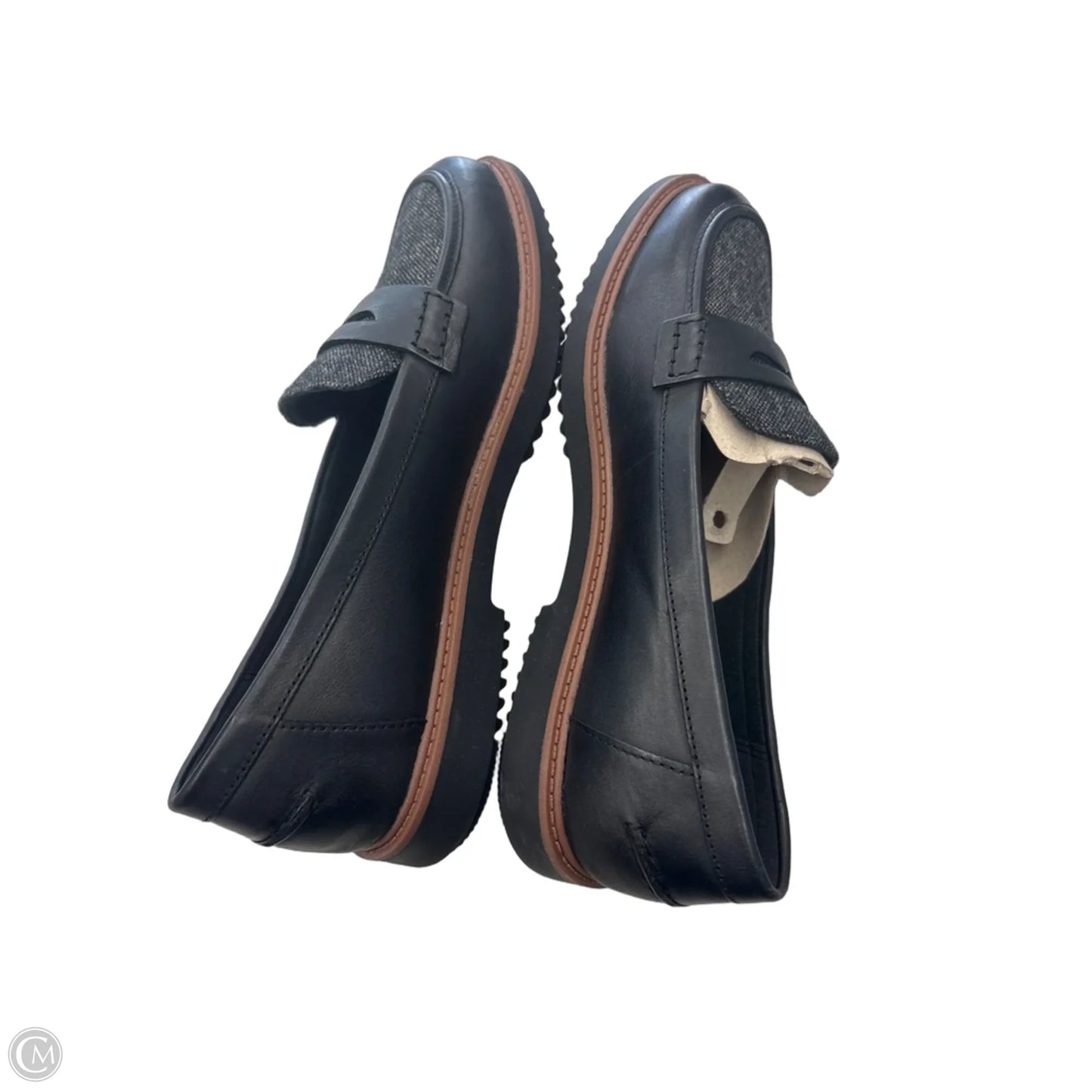 Shoes Flats By Clarks In Black, Size: 7.5