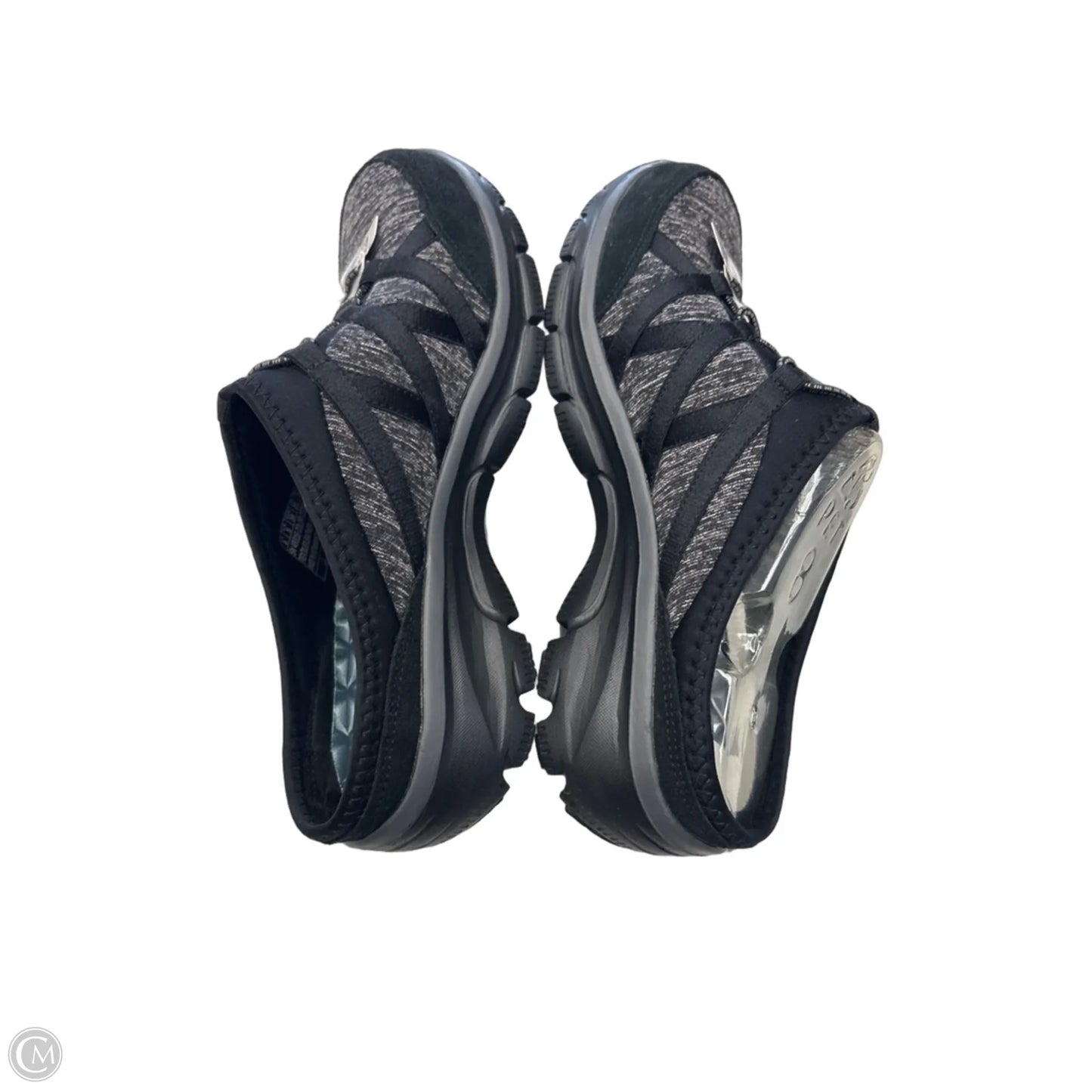 Shoes Flats By Skechers In Black & Grey, Size: 8