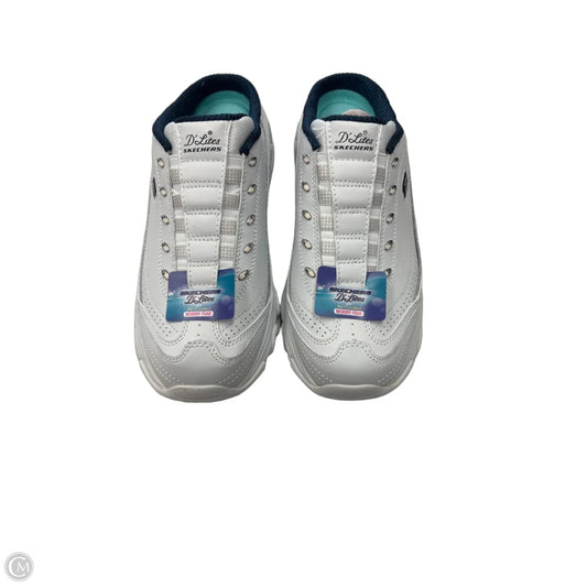 Shoes Sneakers By Skechers In Blue & White, Size: 8