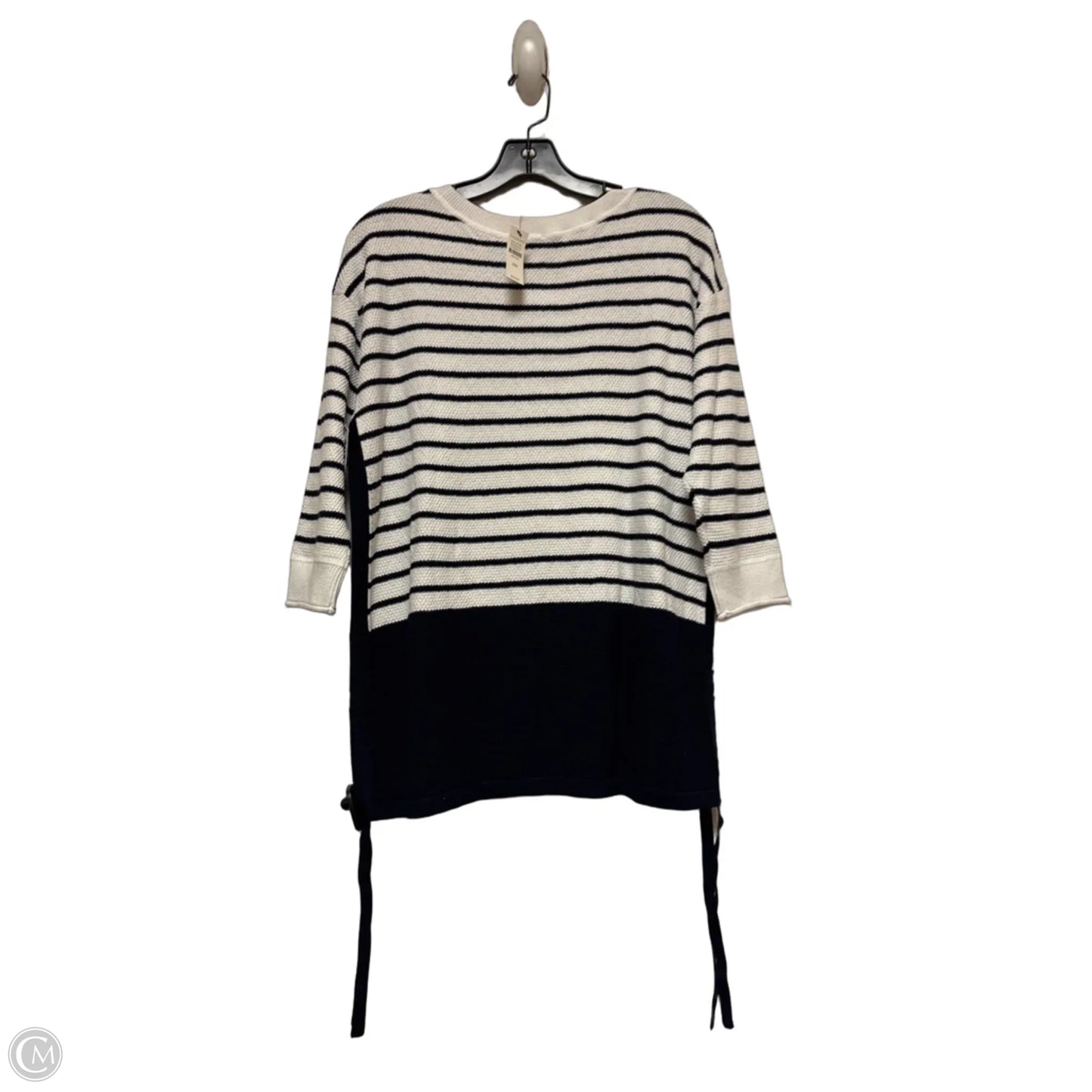 Top Short Sleeve By Talbots In Striped Pattern, Size: Mp