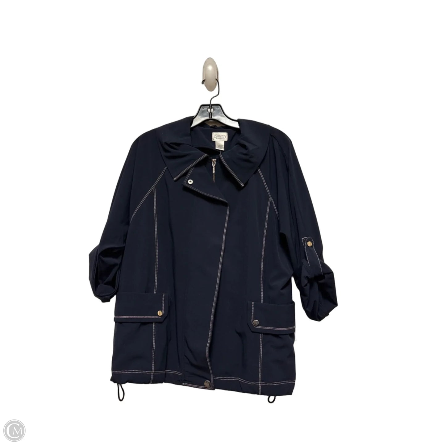 Jacket Other By Zenergy By Chicos In Navy, Size: S