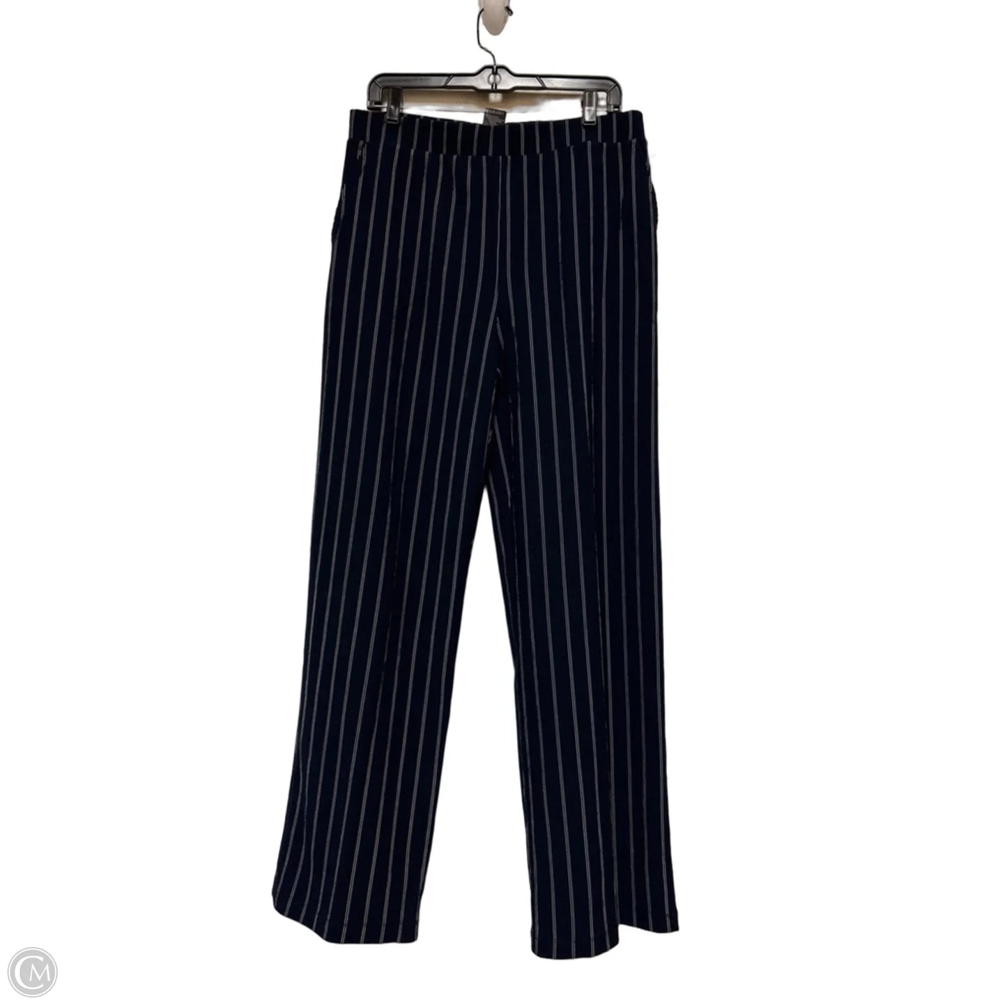 Pants Wide Leg By Chicos In Striped Pattern, Size: 8