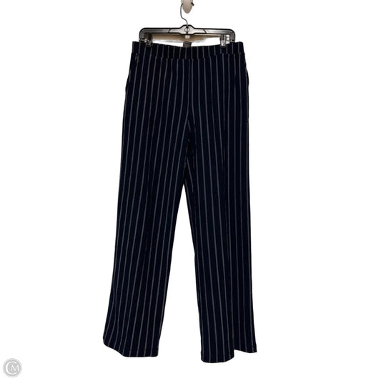 Pants Wide Leg By Chicos In Striped Pattern, Size: 8