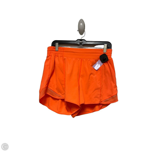 Athletic Shorts By Lululemon In Orange, Size: 10