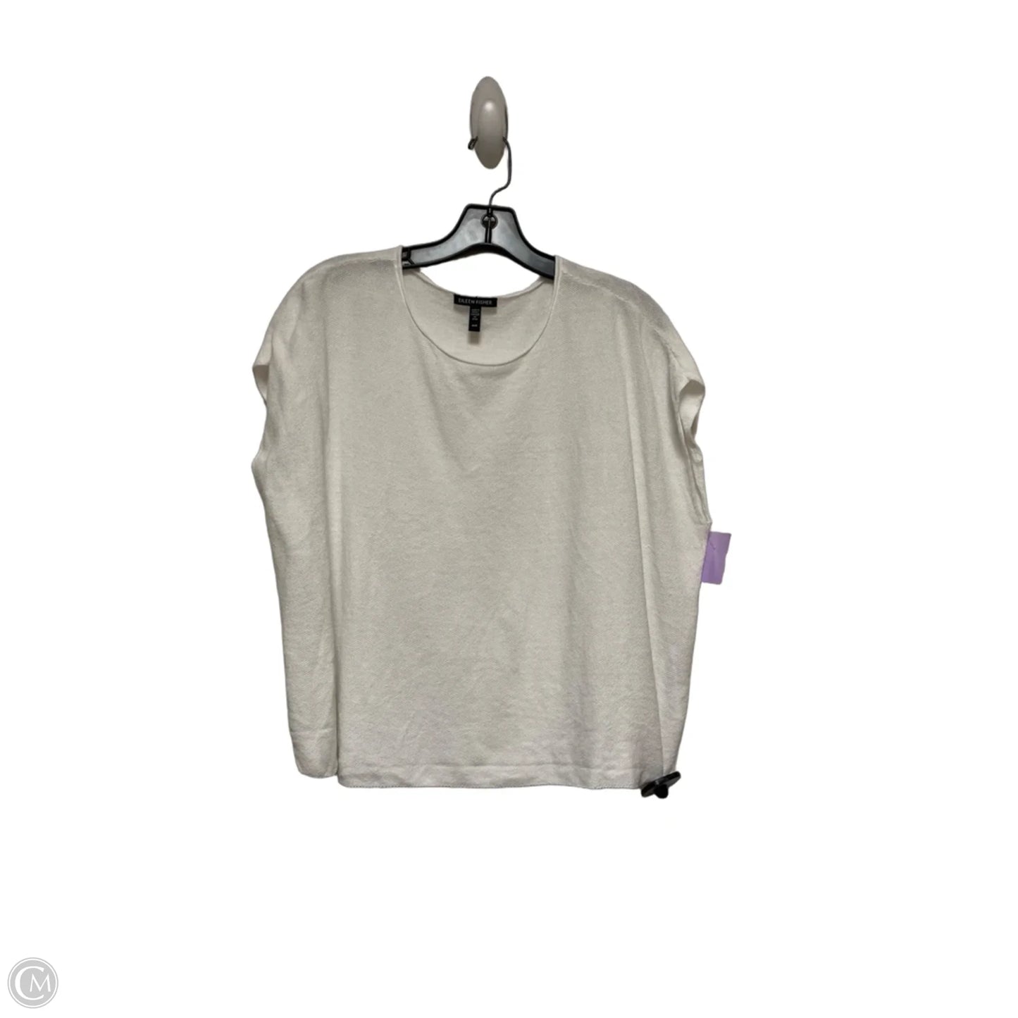 Top Sleeveless Basic By Eileen Fisher In White, Size: M