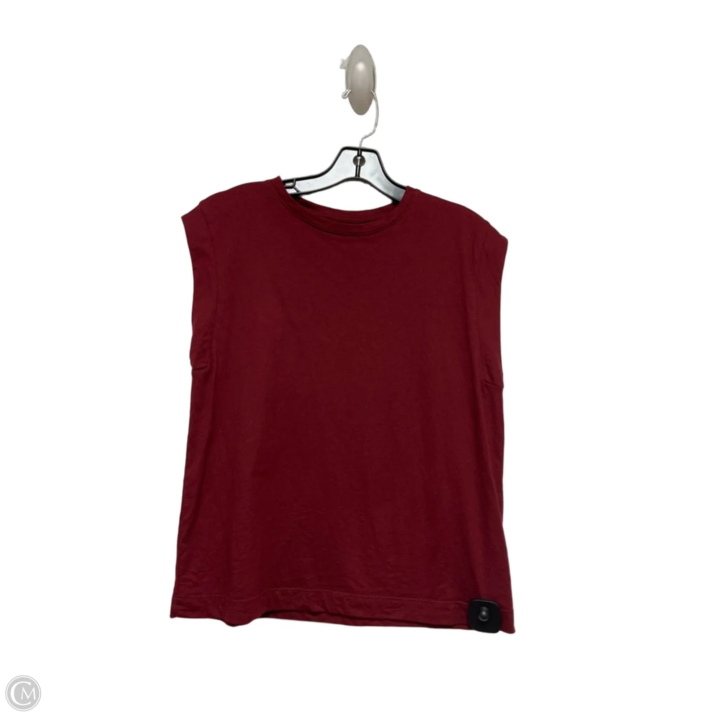Top Sleeveless Basic By A New Day In Maroon, Size: M