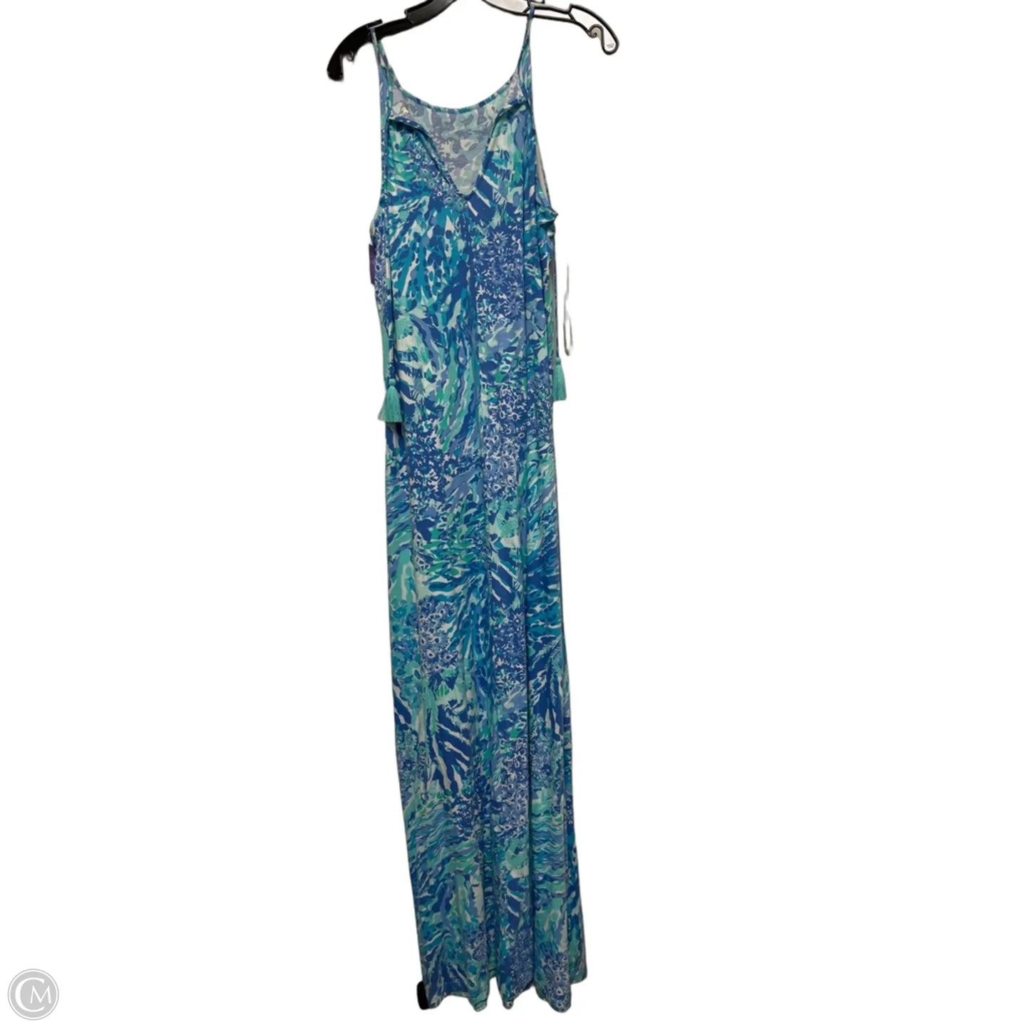Dress Designer By Lilly Pulitzer In Blue & Green, Size: M