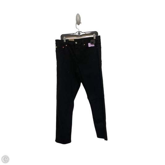 Jeans Straight By Levis In Black, Size: 12 (Size 31)