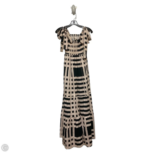 Dress Casual Maxi By Clothes Mentor In Black & Tan, Size: S