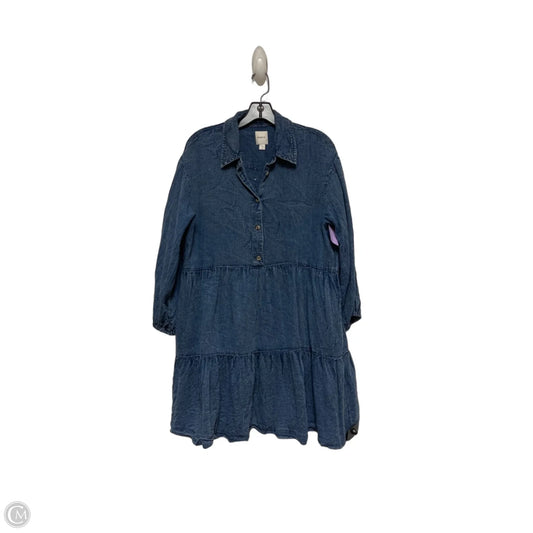 Dress Casual Short By Maeve In Blue Denim, Size: M