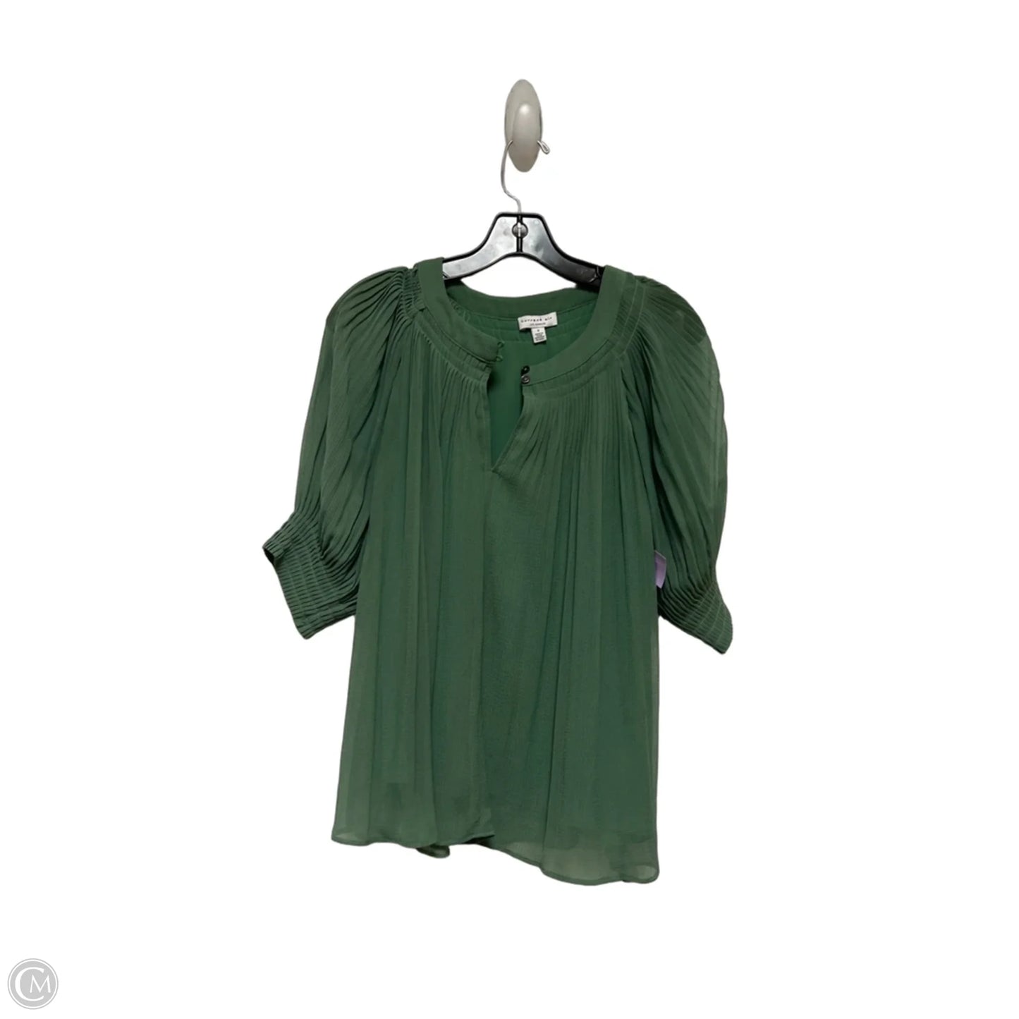 Top Short Sleeve By Current Air In Green, Size: S