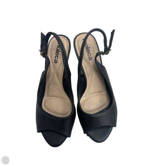 Shoes Heels Wedge By Clothes Mentor In Black, Size: 7