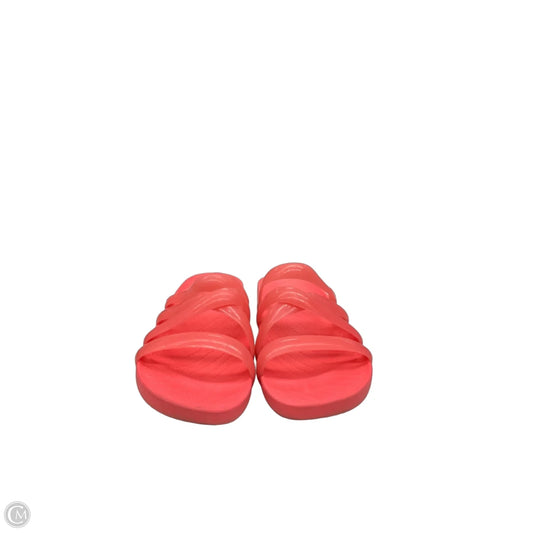 Sandals Flats By Crocs In Coral, Size: 8